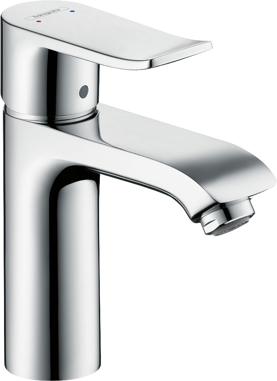 Hansgrohe Metris 110 basin mixer, 116 mm projection, chrome, center position, cold
