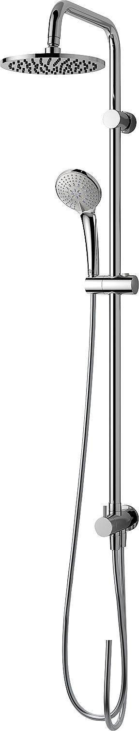 Ideal Standard Idealrain shower system: hand shower + overhead shower Ø 200 mm chrome, for combination with surface-mounted tap