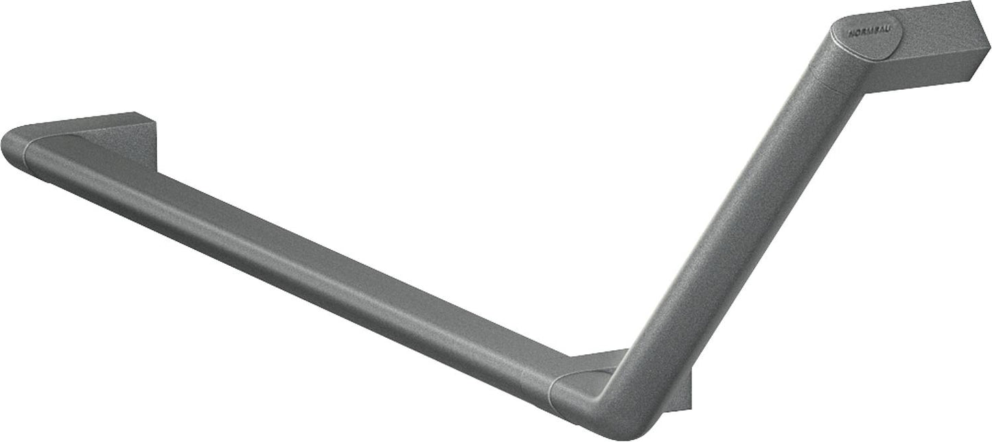 Winkelgriff Serie Cavere aus Alu., Anthrazit-Metallic 95, 350x316 mm, 135°, rechte Ausführung