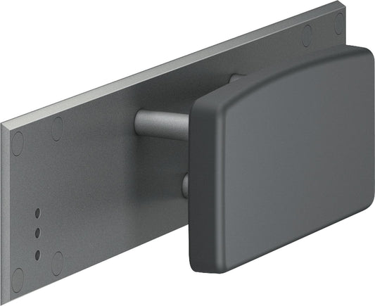 Rückenlehne Serie Cavere mit Montageplatte aus Alu., Anthrazit-Metallic 95, ohne Montageset