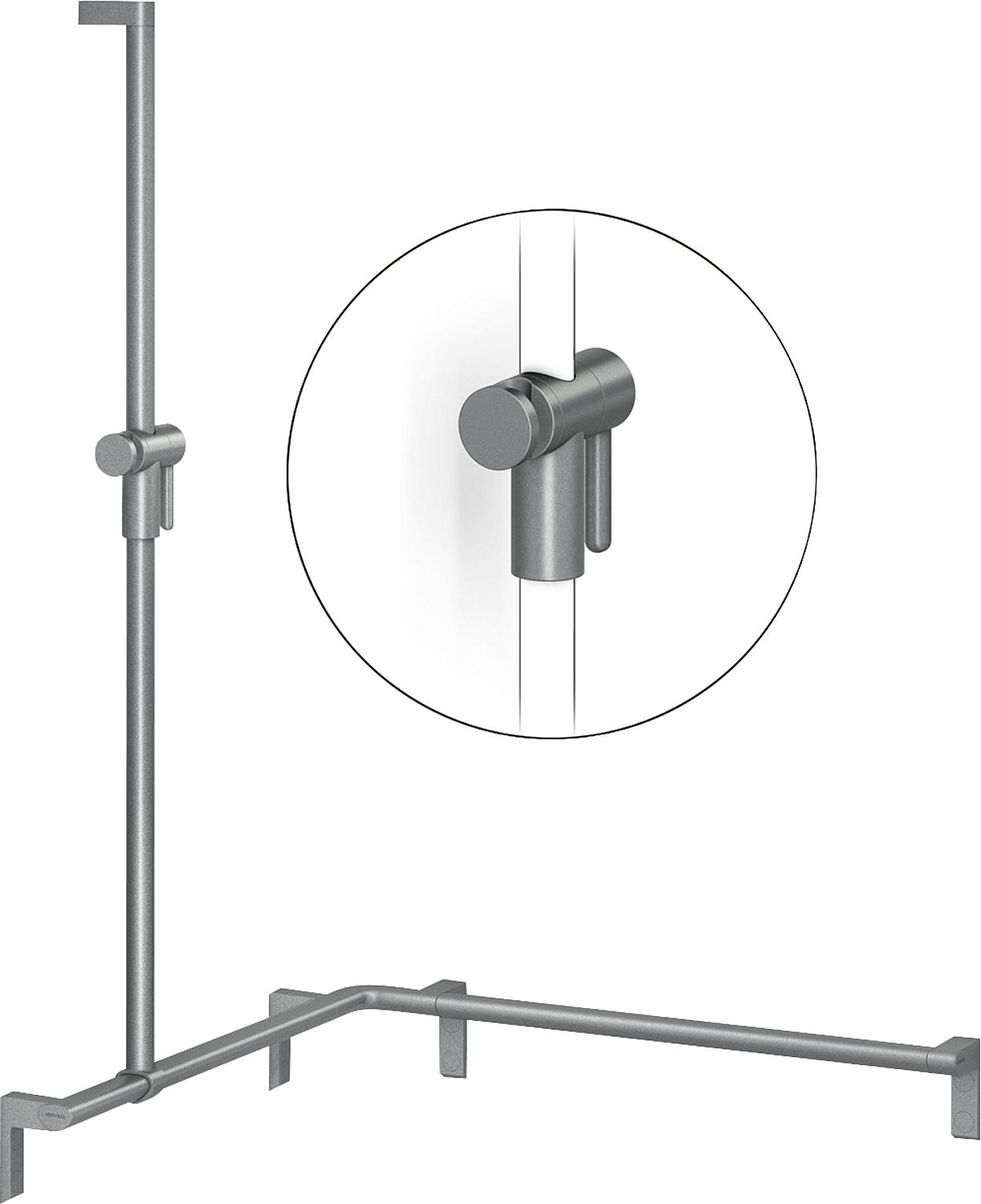 Duschhandlauf mit Brausehalter Cavere
