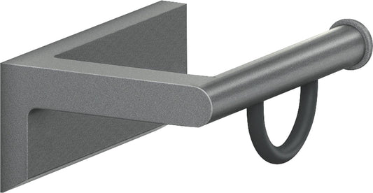 Papierrollenhalter Serie Cavere aus Alu., Anthrazit-Metallic 95, BxH:130x92mm, mit Befestigung