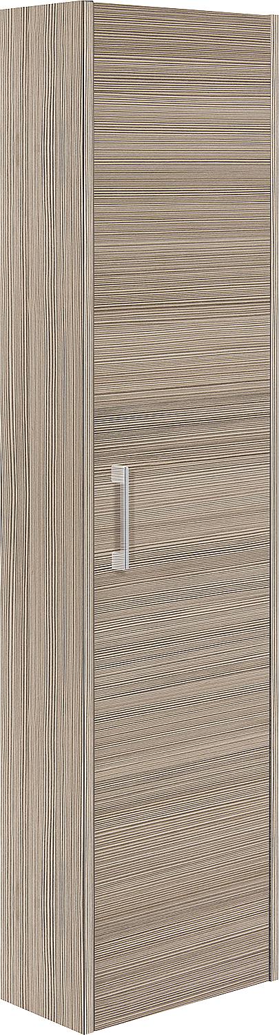 ENI 1 tall cabinet, 1 door, anthracite, high gloss, hinged on the left, 386x1500x206 mm