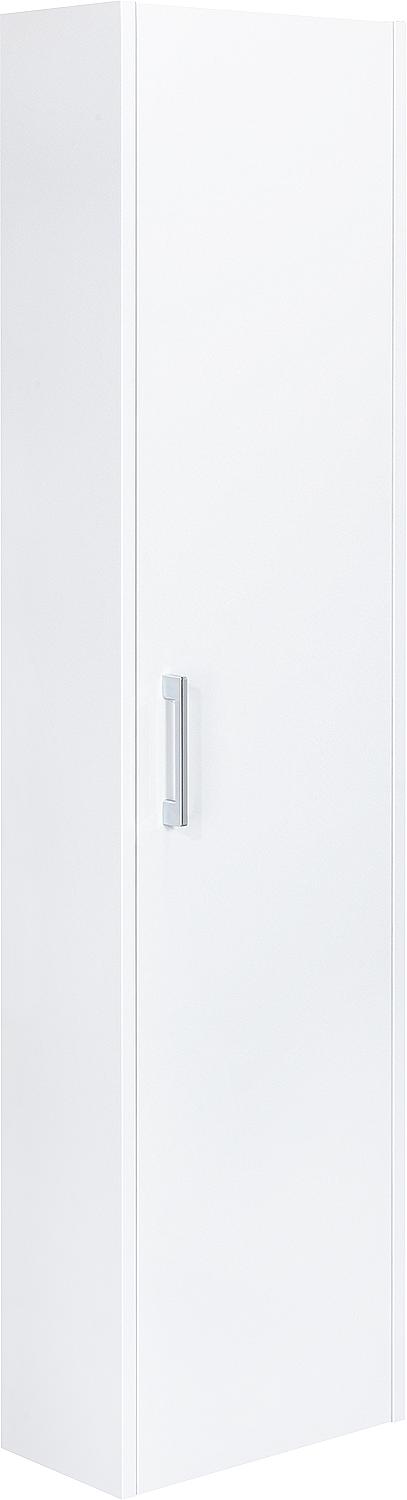 ENI 1 tall cabinet, 1 door, anthracite, high gloss, hinged on the left, 386x1500x206 mm
