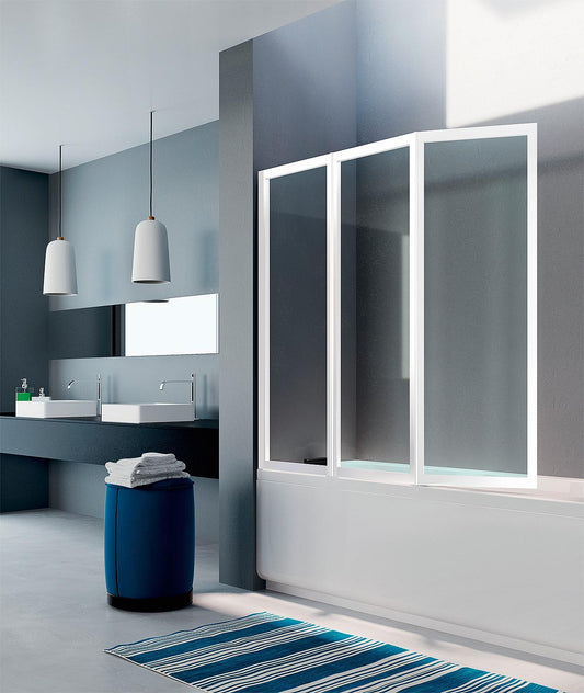 Badewannenaufsatz Starlight, Faltwand, 3-teilig