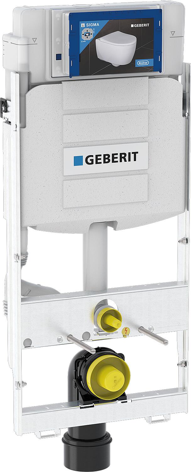 GEBERIT GIS - Élément de WC suspendu, longueur minimale 114 cm, avec robinetterie encastrée. UP320