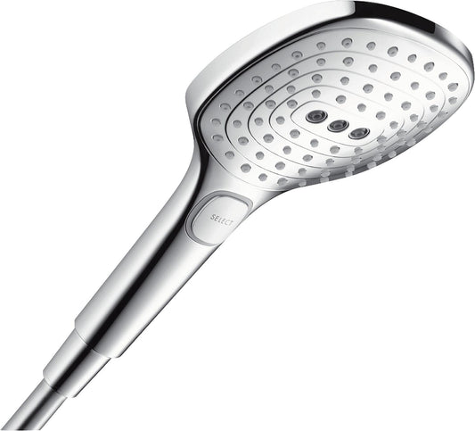 Hansgrohe Raindance Select 120 hand shower, 3 spray patterns, Ø 120 mm, chrome