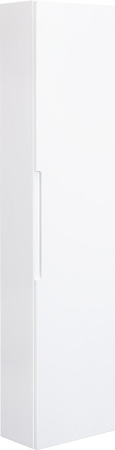 Emila MAE series tall cabinet, 1 door, white matt, hinged on the right, 350x1500x208 mm