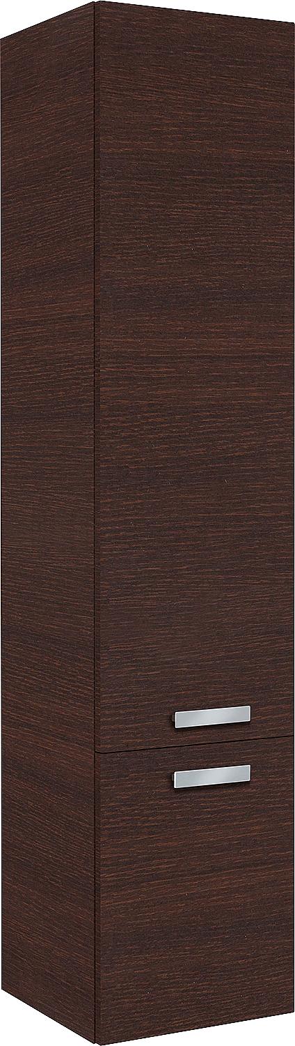 Hochschrank EBLI 2 Türen Eiche dunkel Anschlag links 350x1585x370 mm