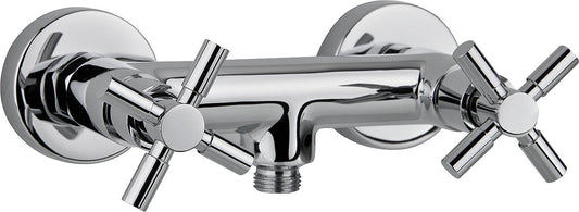 2-Griffbrausemischer Comi Aufputz chrom