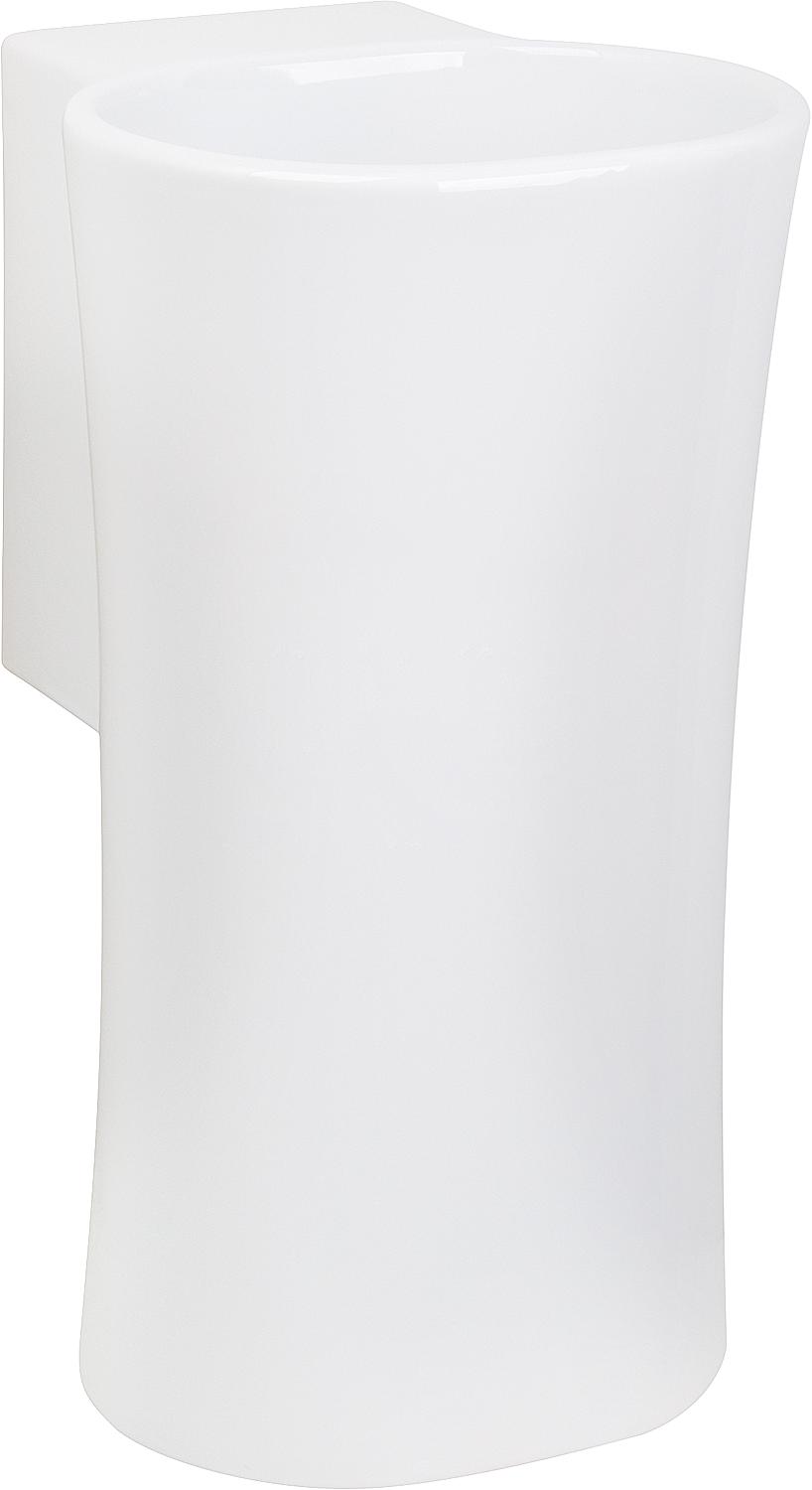 Designer washbasin NATIVO WxHxD: 350x620x370 mm without tap hole, ceramic white
