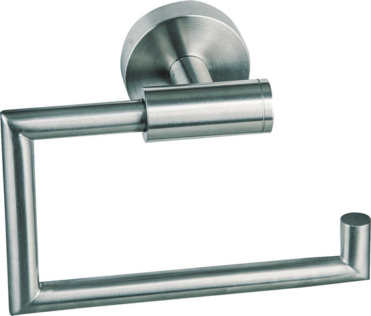 Axial paper roll holder without lid, stainless steel, matt
