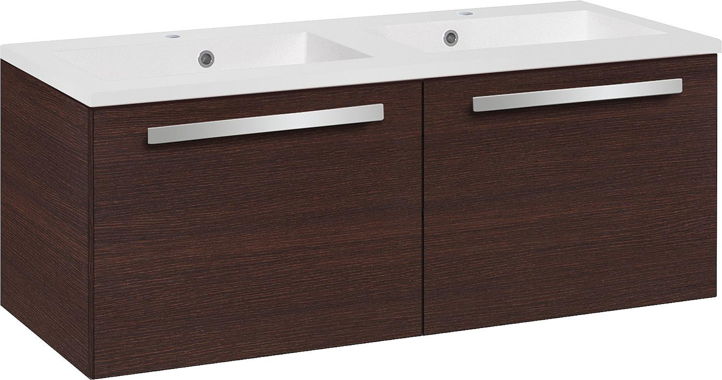 WTU+Mineral cast iron washbasin EBLI, Thea oak, 2 drawers, 1210x494x510mm