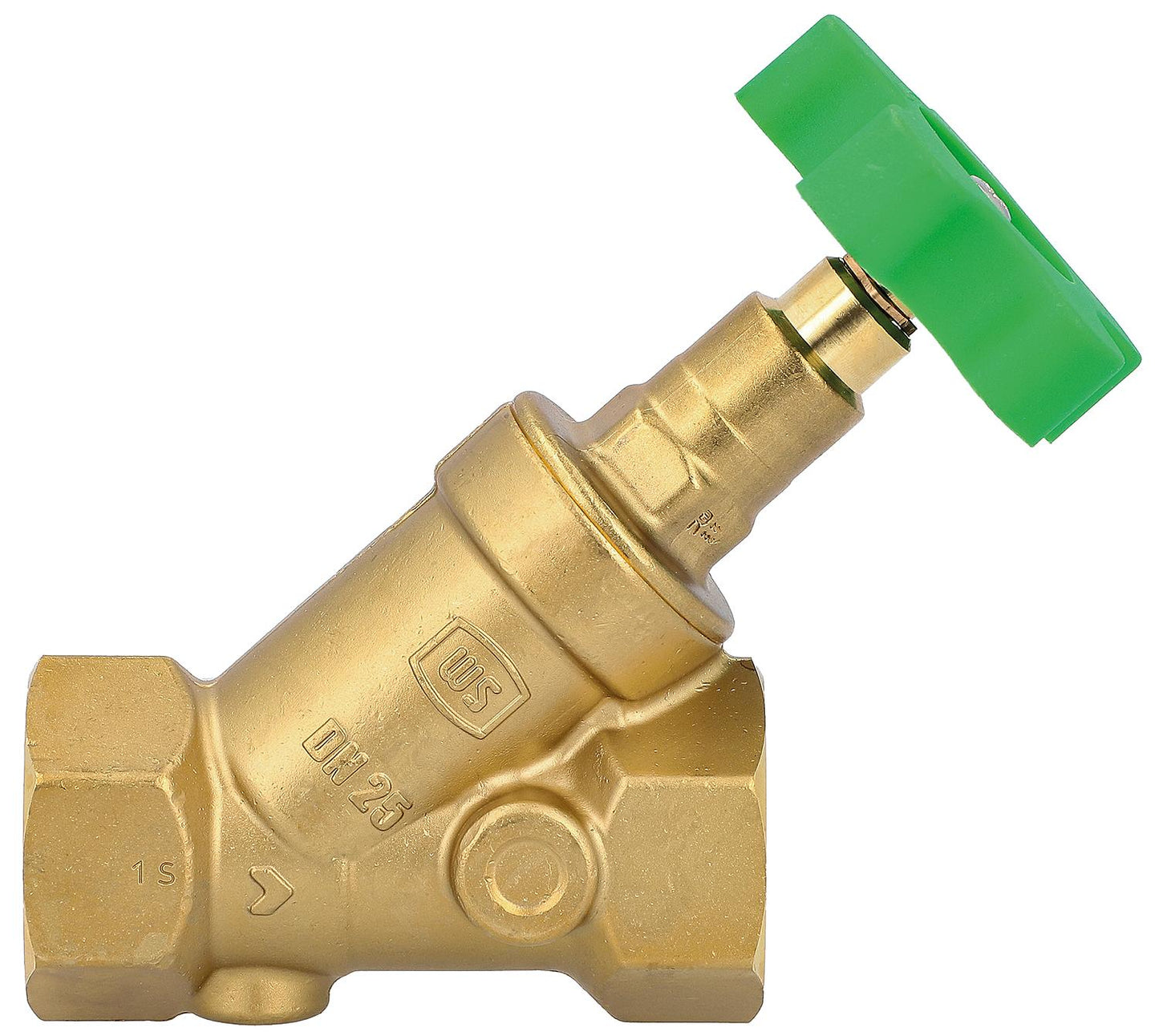 WS free-flow valve DN25 non-rising spindle, Rp 1"