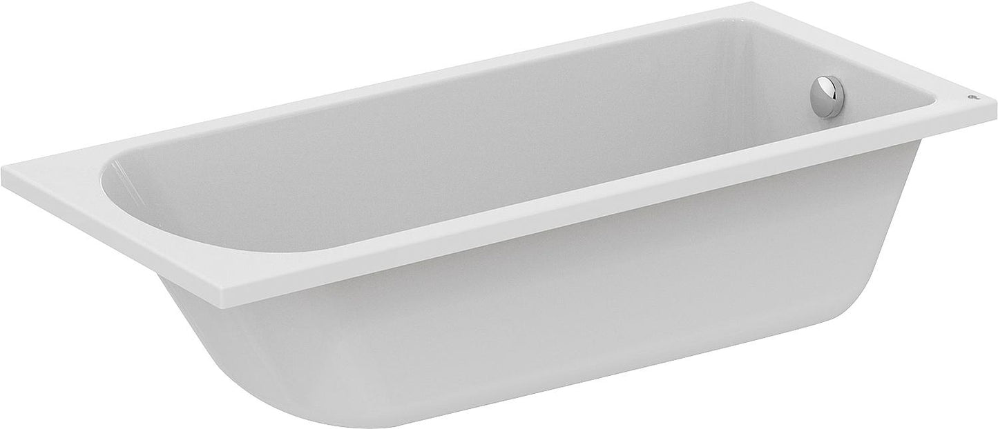 Body-shaped bathtub Hotline 1800x465x800 mm Capacity: 295 l Acrylic, white