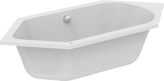 Hexagonal bathtub Hotline 1900x465x900 mm Capacity: 260 l Acrylic, white