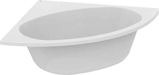 Corner bathtub EPUK 1500x465x1500 mm Capacity: 295 l Acrylic, white