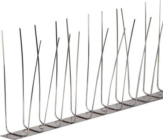 Taubenschutz aus Edelstahl, 2-reihig, 1 Meter