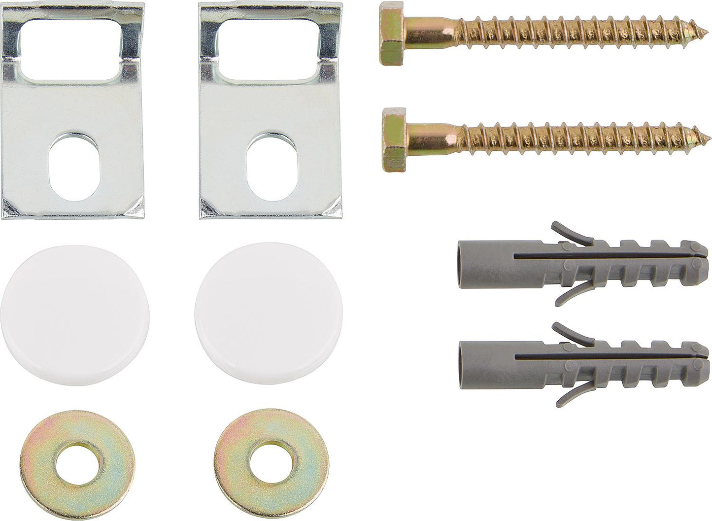 Geberit urinal mounting kit with white cover caps Karafix