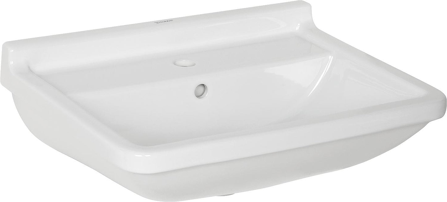 Waschtisch Duravit Starck 3 aus Keramik,mit Überlauf 600mm,weiss, BxHxT:600x190x450mm