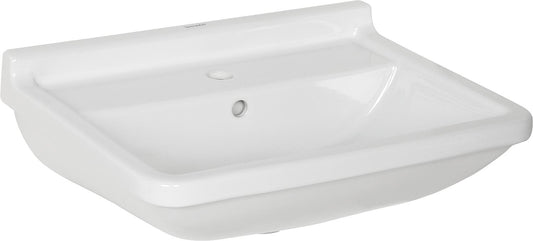 Lavabo en céramique Duravit Starck 3 avec trop-plein de 600 mm, blanc, L x H x P : 600 x 190 x 450 mm