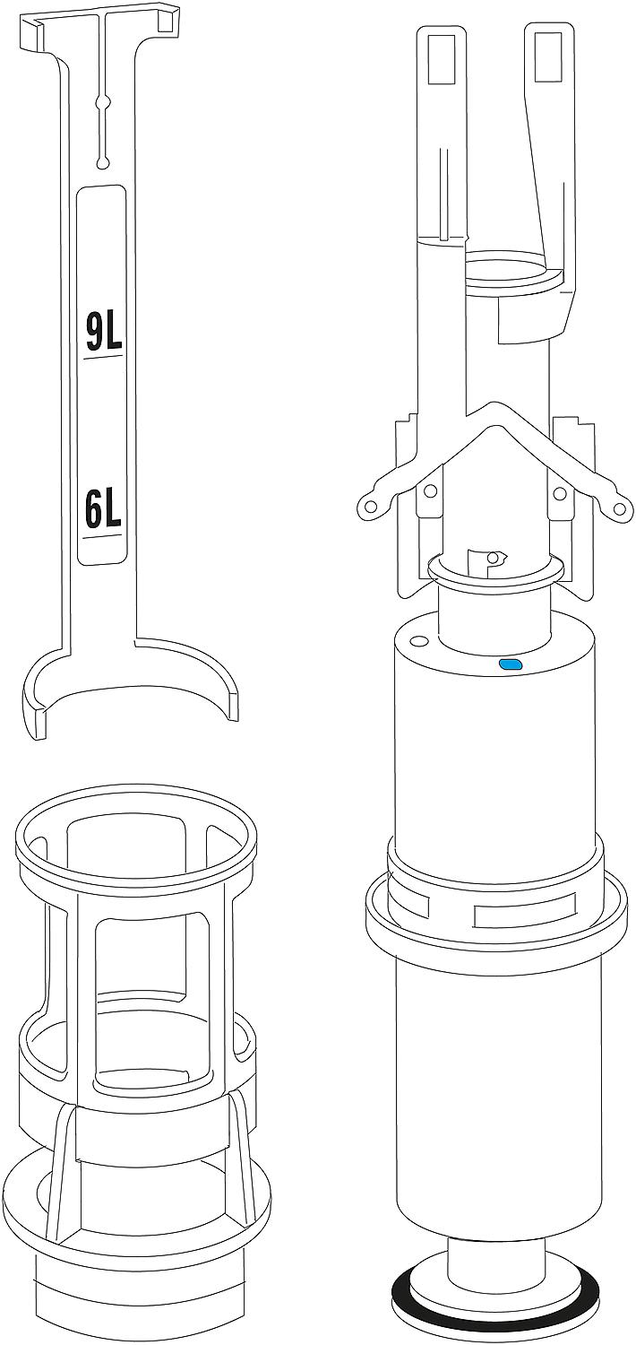 Angel dual-flush toilet set 2000-2009