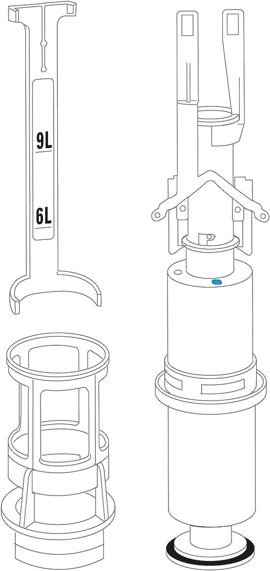 Angel Spülgarnitur 2-Mengen 2000-2009