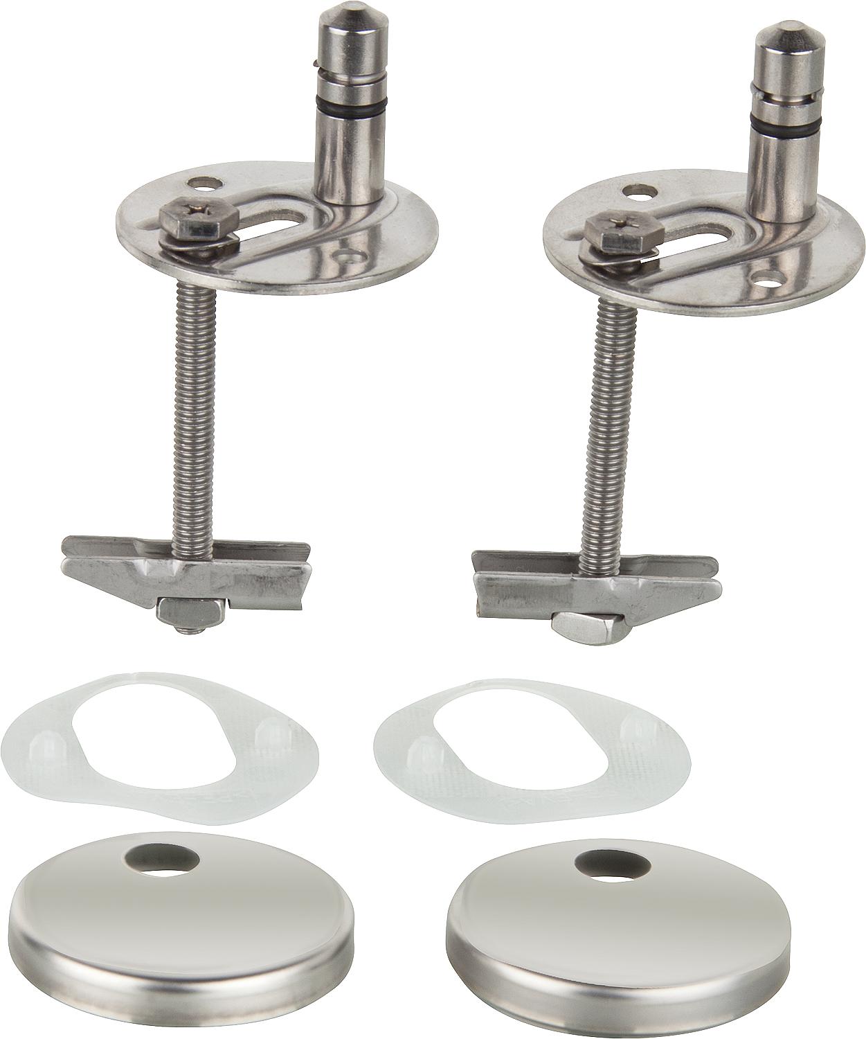 WC-Scharnier Haro C4302G Edelstahl, Klappdübel, Schlitz- scheiben-Verst.,Take Off