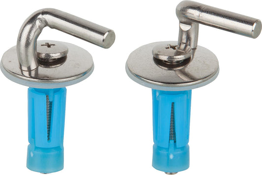 WC-Scharnier Haro D4002H Edelstahl, BVO-Spreitzdübel, 2-Punkt-Verstellung