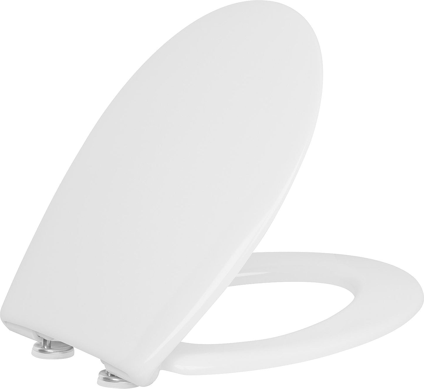 Gola toilet seat, white, duroplast, soft-close, take-off eccentric hinge. WxHxD: 383x49x460mm