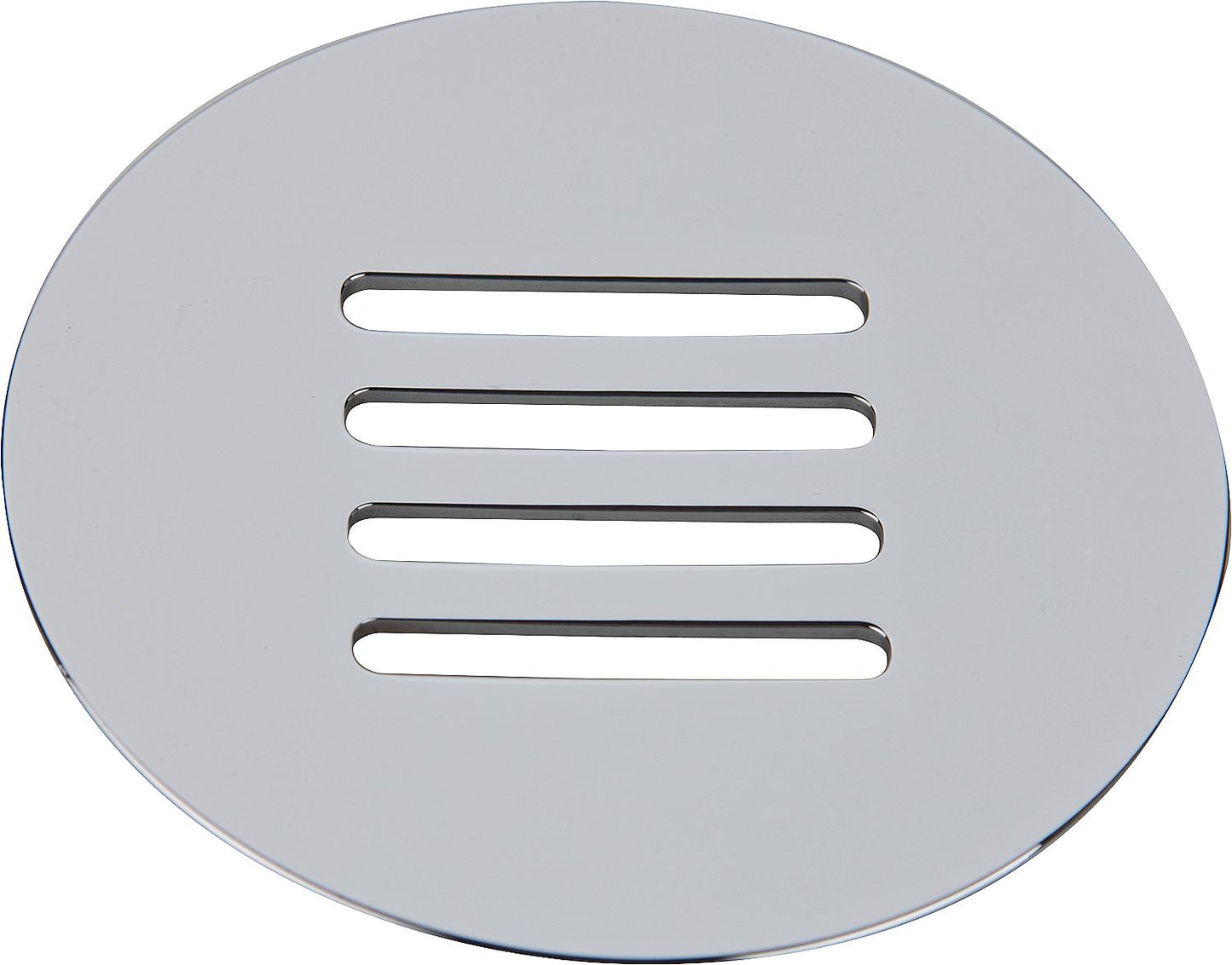 Couvercle en laiton chromé à grille, 115 mm, compatible avec les bondes de receveur de douche 93 953 73