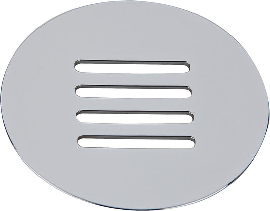 Couvercle en laiton chromé à grille, 115 mm, compatible avec les bondes de receveur de douche 93 953 73