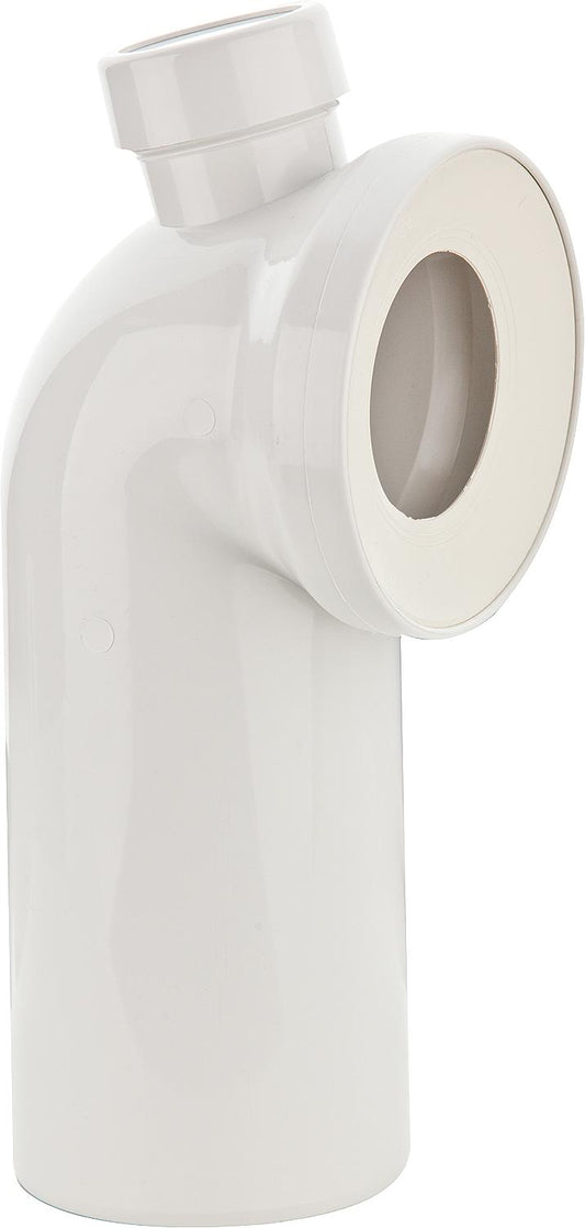 Coude de raccordement WC à 90°, DN 100 avec raccords supplémentaires DN40/DN50, blanc alpin