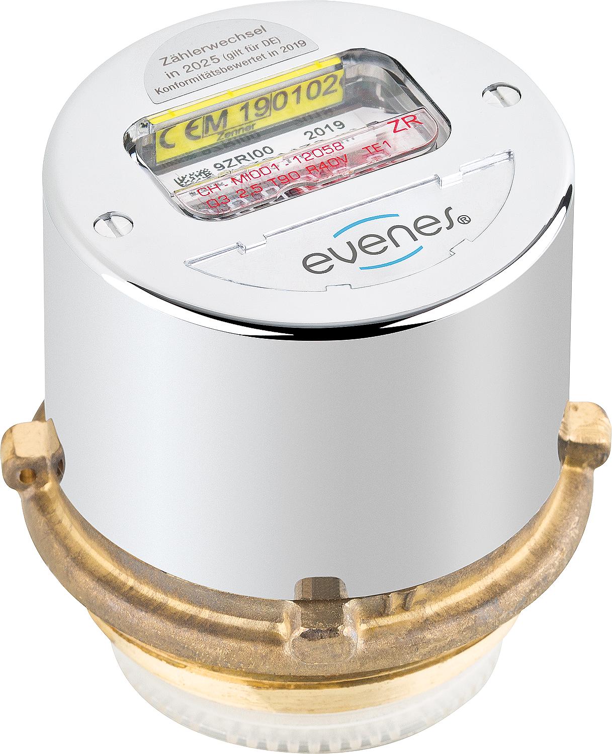 Compteur d'eau à capsule de mesure Evenes Minotec, filetage M 62 x 2 mm