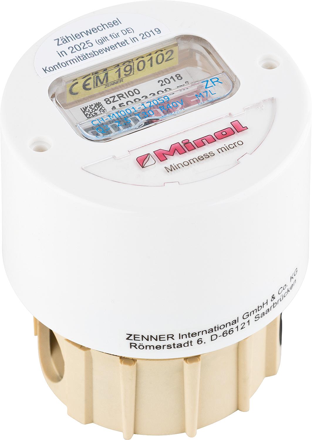 Zenner micro measuring capsule for hot water 90°C
