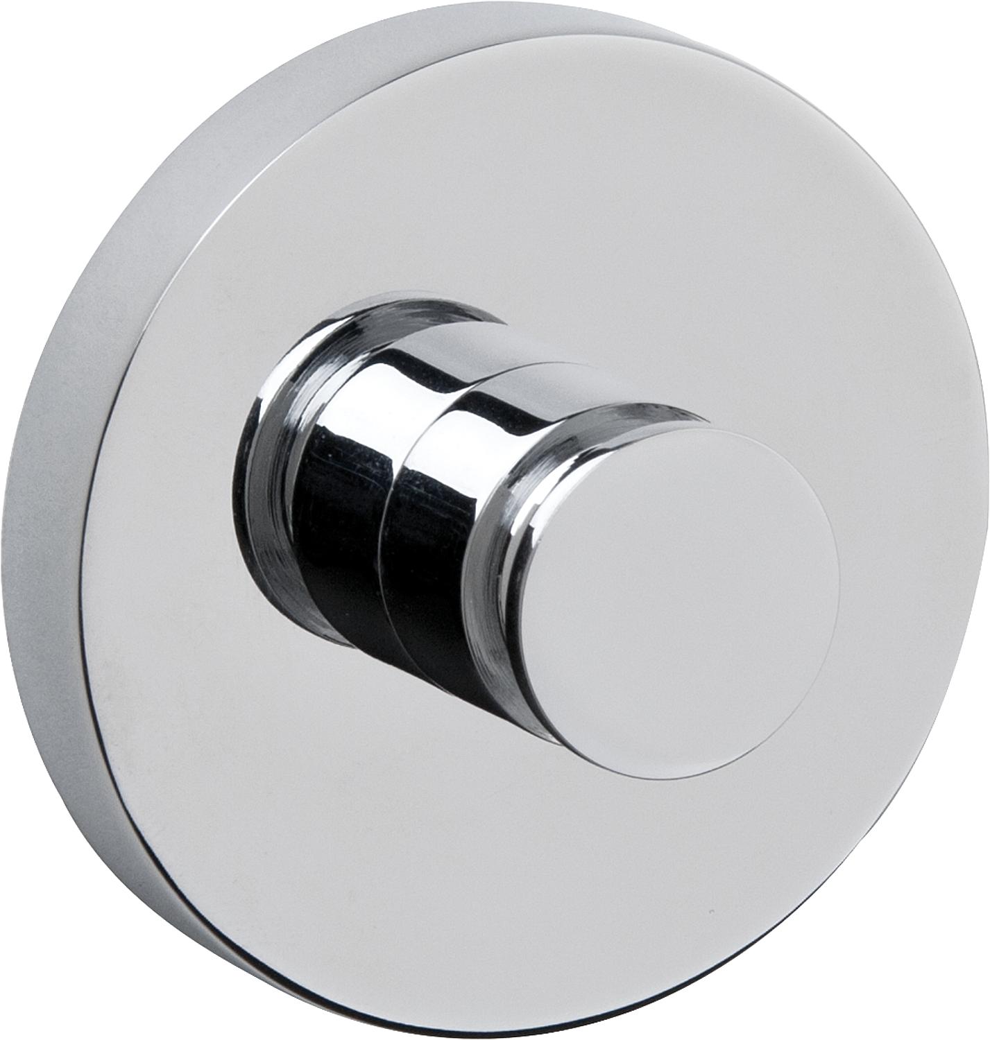 Rumba towel hook, chrome-plated brass
