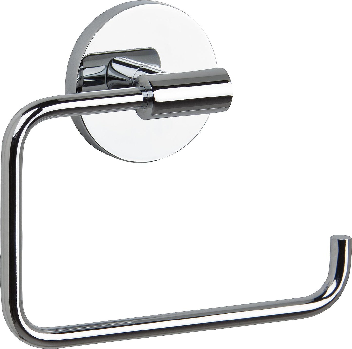 Rumba paper roll holder without lid, chrome-plated brass