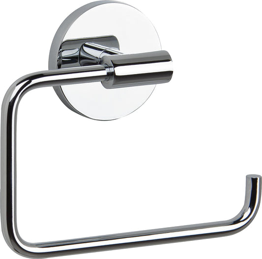 Rumba paper roll holder without lid, chrome-plated brass