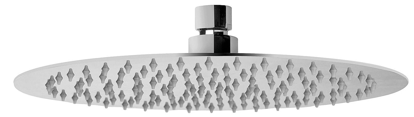 Rumba 1 shower head, spray pattern, Ø 200 mm, polished stainless steel, round