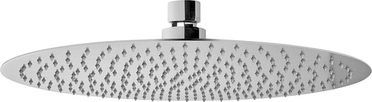 Rumba 1 shower head, spray pattern, Ø 200 mm, brushed stainless steel, round