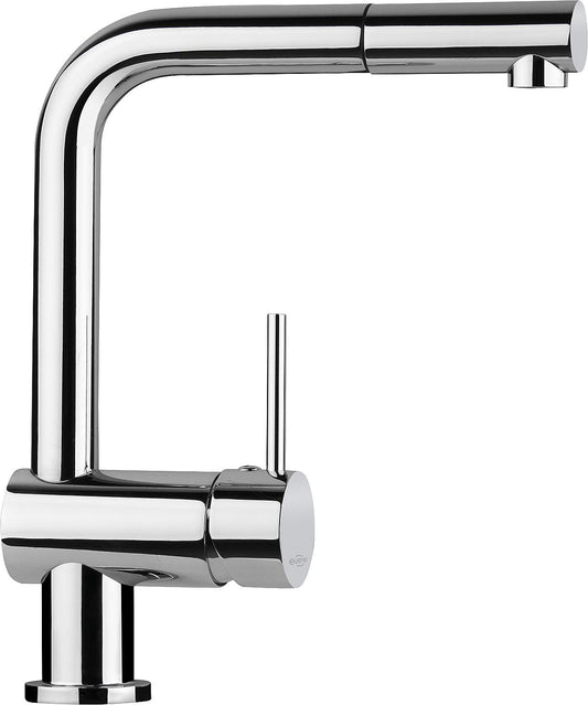 Spültischmischer Salsa ND mit herausziehbarem Auslauf Ausladung 225 mm verchromt