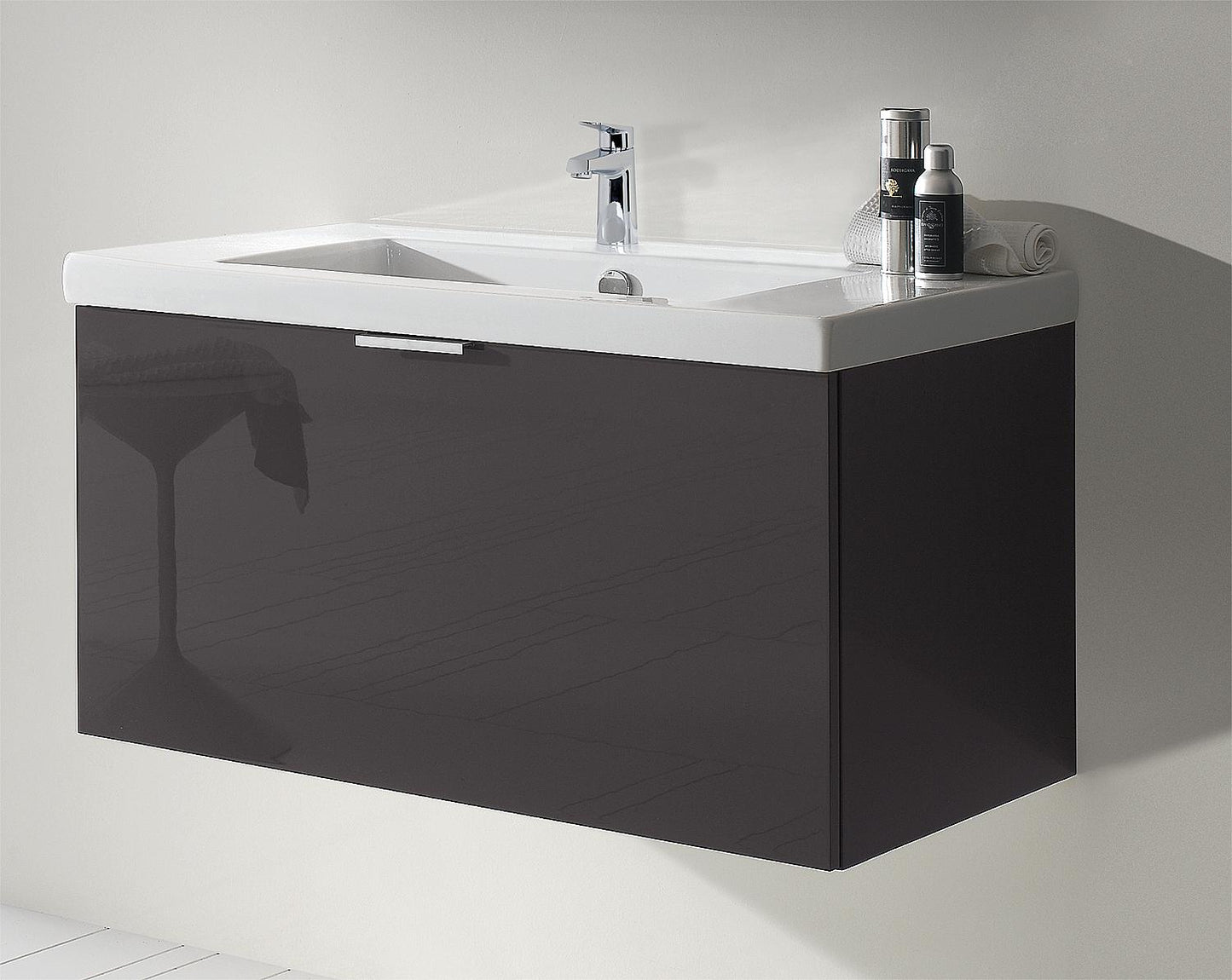 WTU+Ceramic WT EPIL anthracite high gloss 1 drawer 860x550x510mm