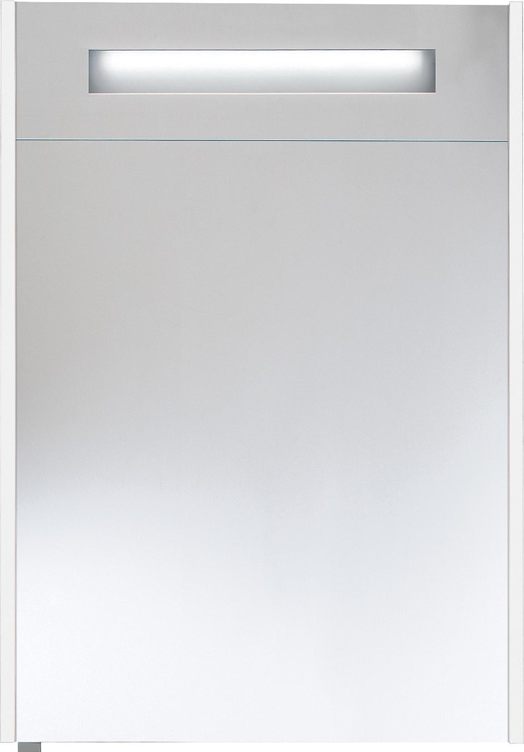 Armoire à miroir avec panneau décoratif lumineux