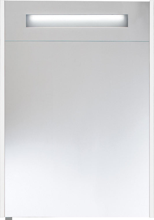 Armoire à miroir avec panneau décoratif lumineux