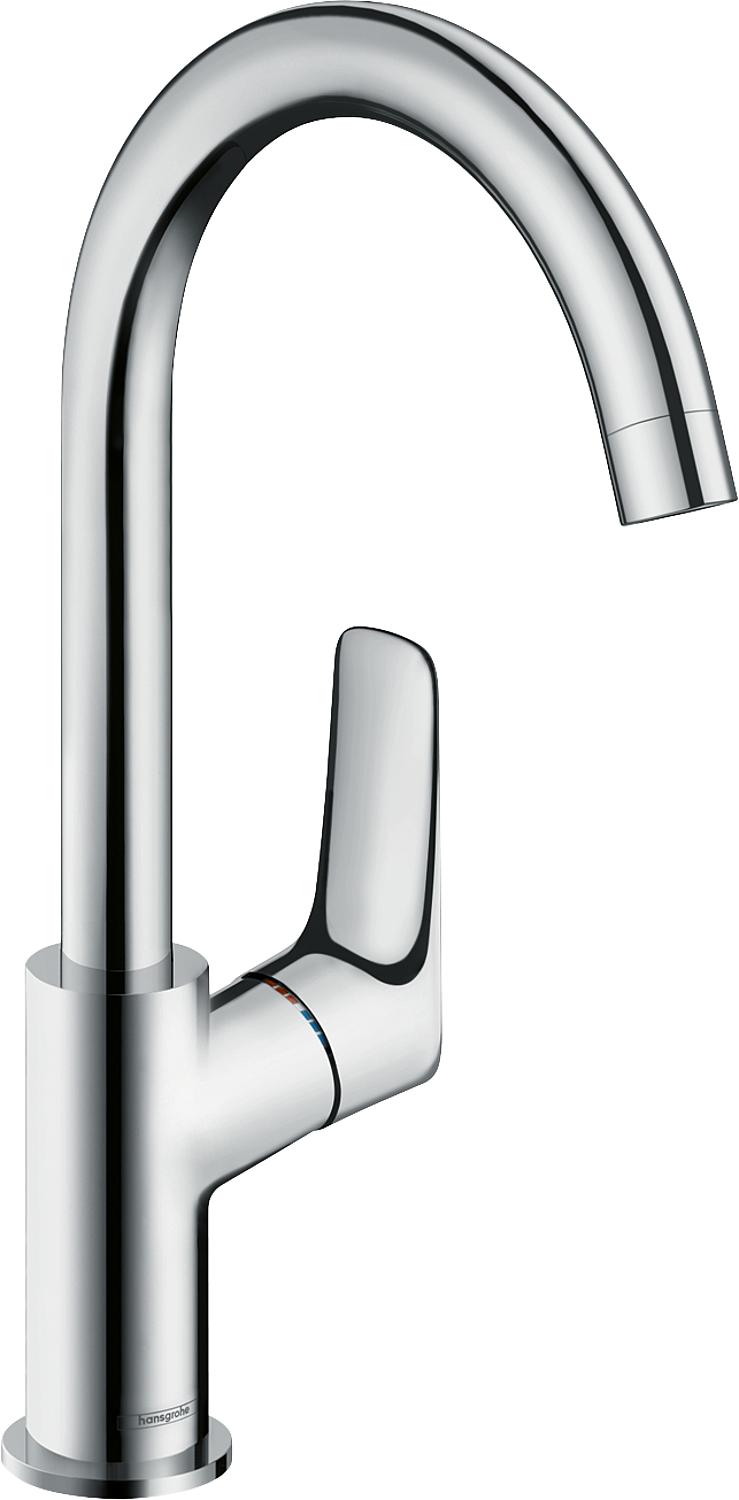 Hansgrohe 210 Logis basin mixer, 154 mm projection, chrome, swivel spout