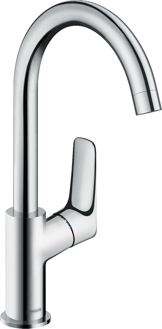 Hansgrohe 210 Logis basin mixer, 154 mm projection, chrome, swivel spout