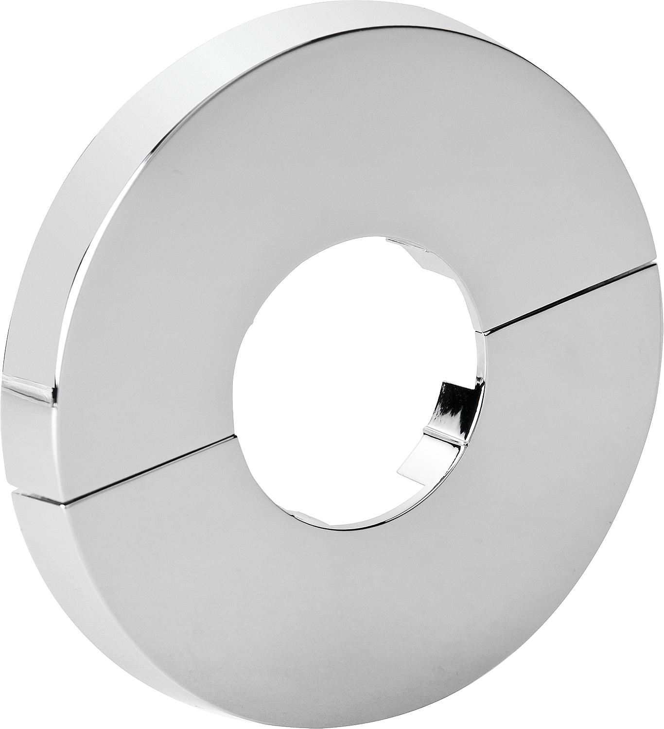 Rosette for valve counter, 2-piece, chrome-plated