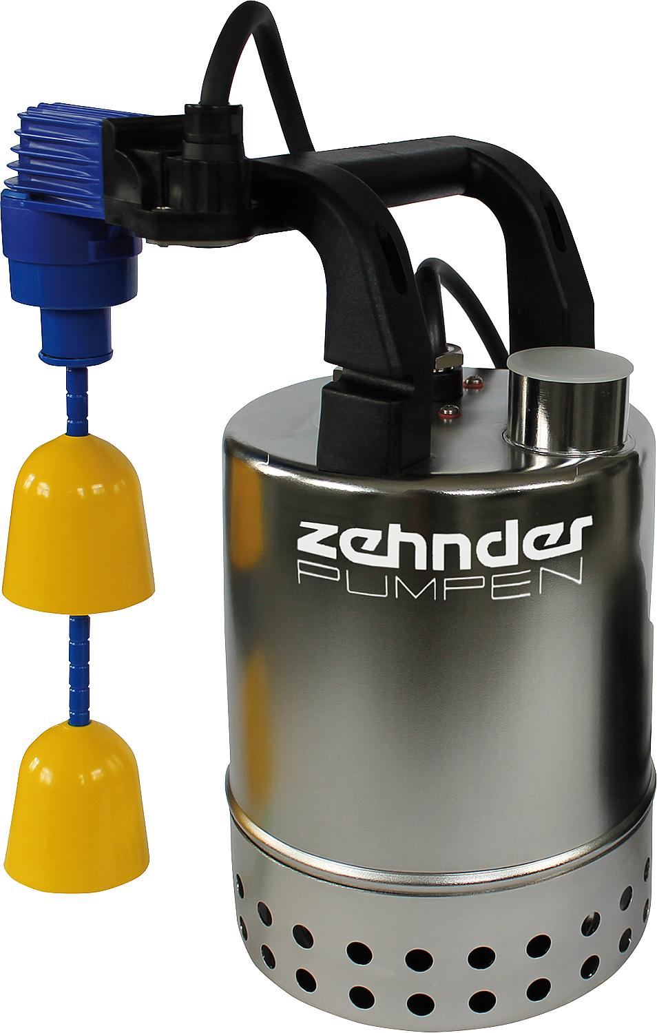 Stainless steel submersible dirty water pump type E-ZW 80 KS with compact float switch