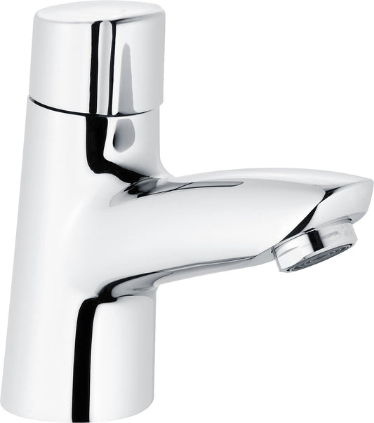 Heinrichschulte Ascona pillar valve, 95 mm projection, chrome