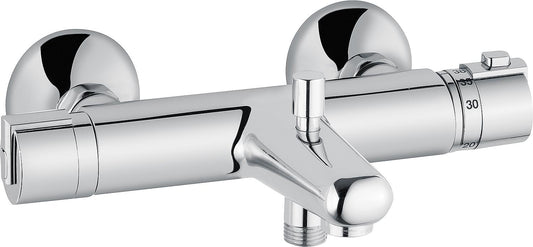 Heinrichschulte Ascona surface-mounted bath thermostat, 175 mm projection, chrome